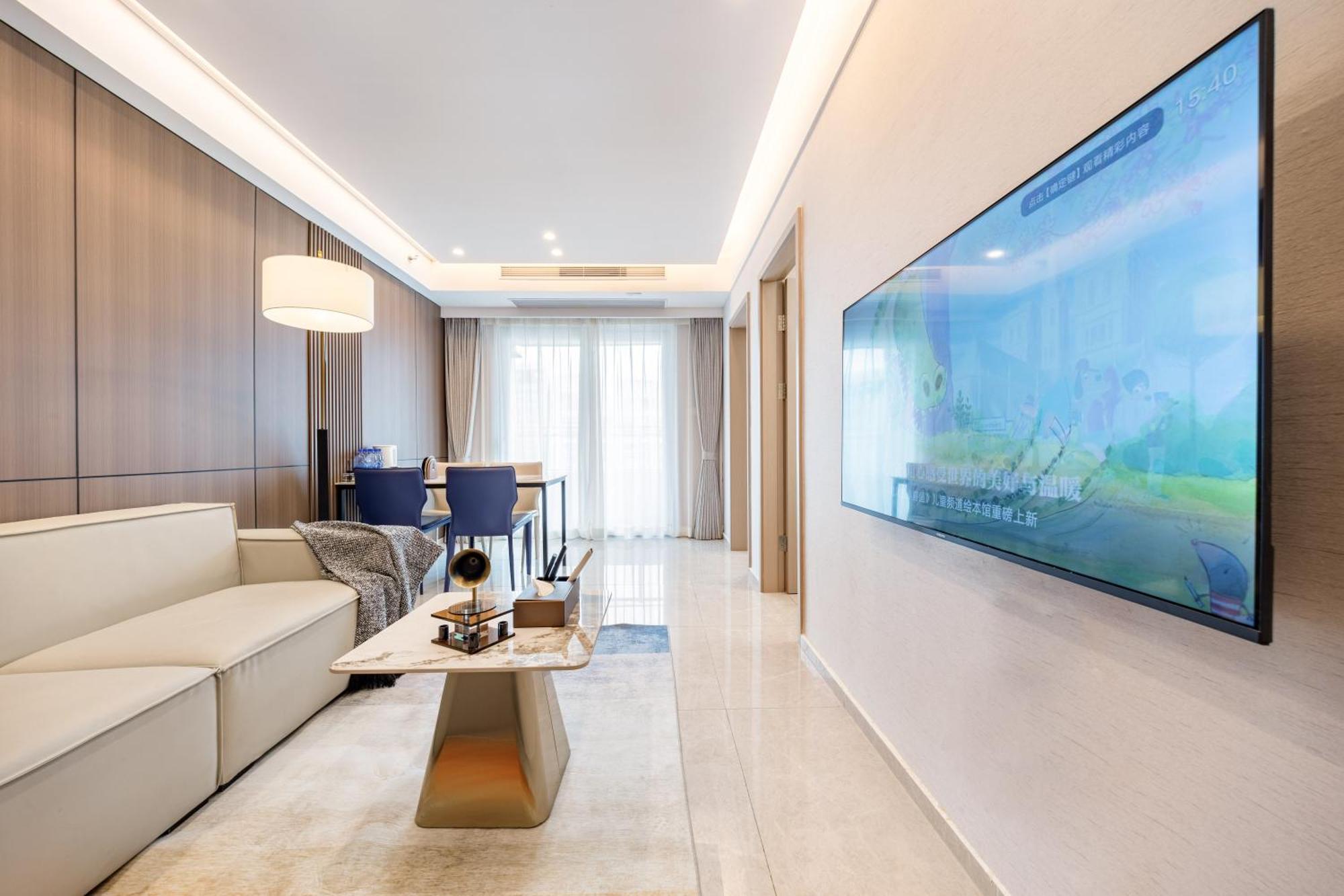 Boruisi Video And Audio Light House - Shenzhen Convention And Exhibition Center Gangxia Metro Station Apart otel Dış mekan fotoğraf
