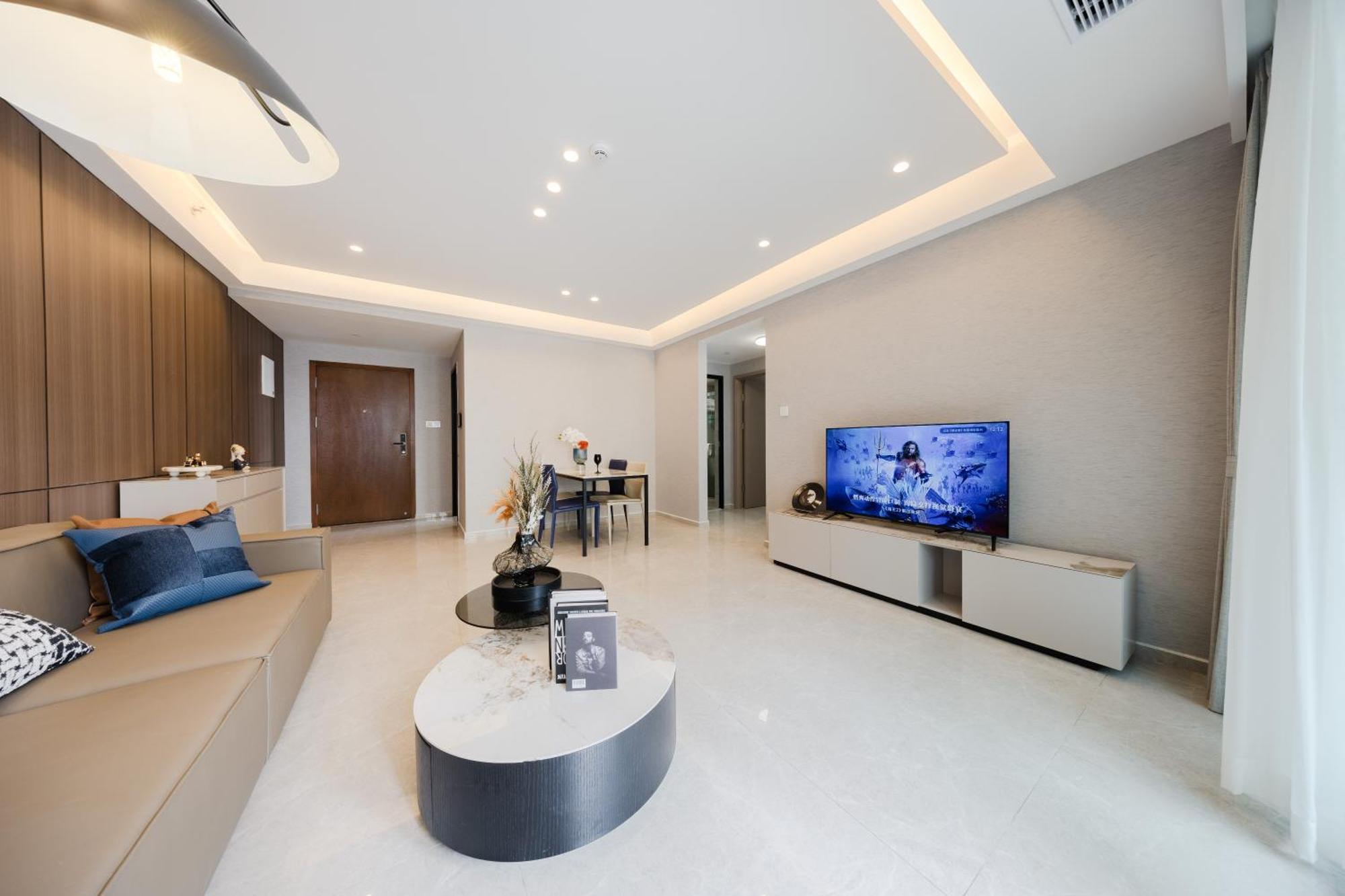 Boruisi Video And Audio Light House - Shenzhen Convention And Exhibition Center Gangxia Metro Station Apart otel Dış mekan fotoğraf