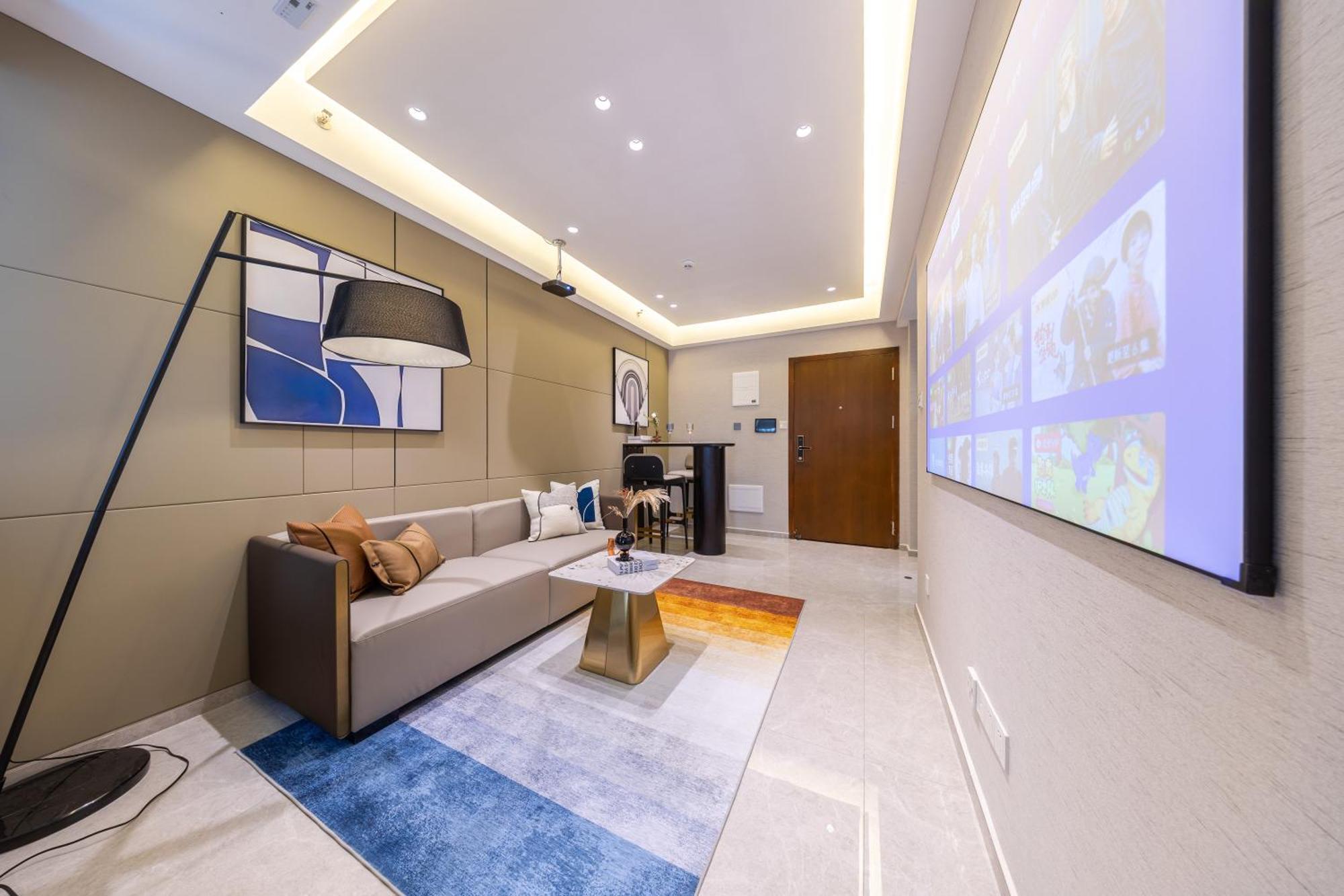 Boruisi Video And Audio Light House - Shenzhen Convention And Exhibition Center Gangxia Metro Station Apart otel Dış mekan fotoğraf
