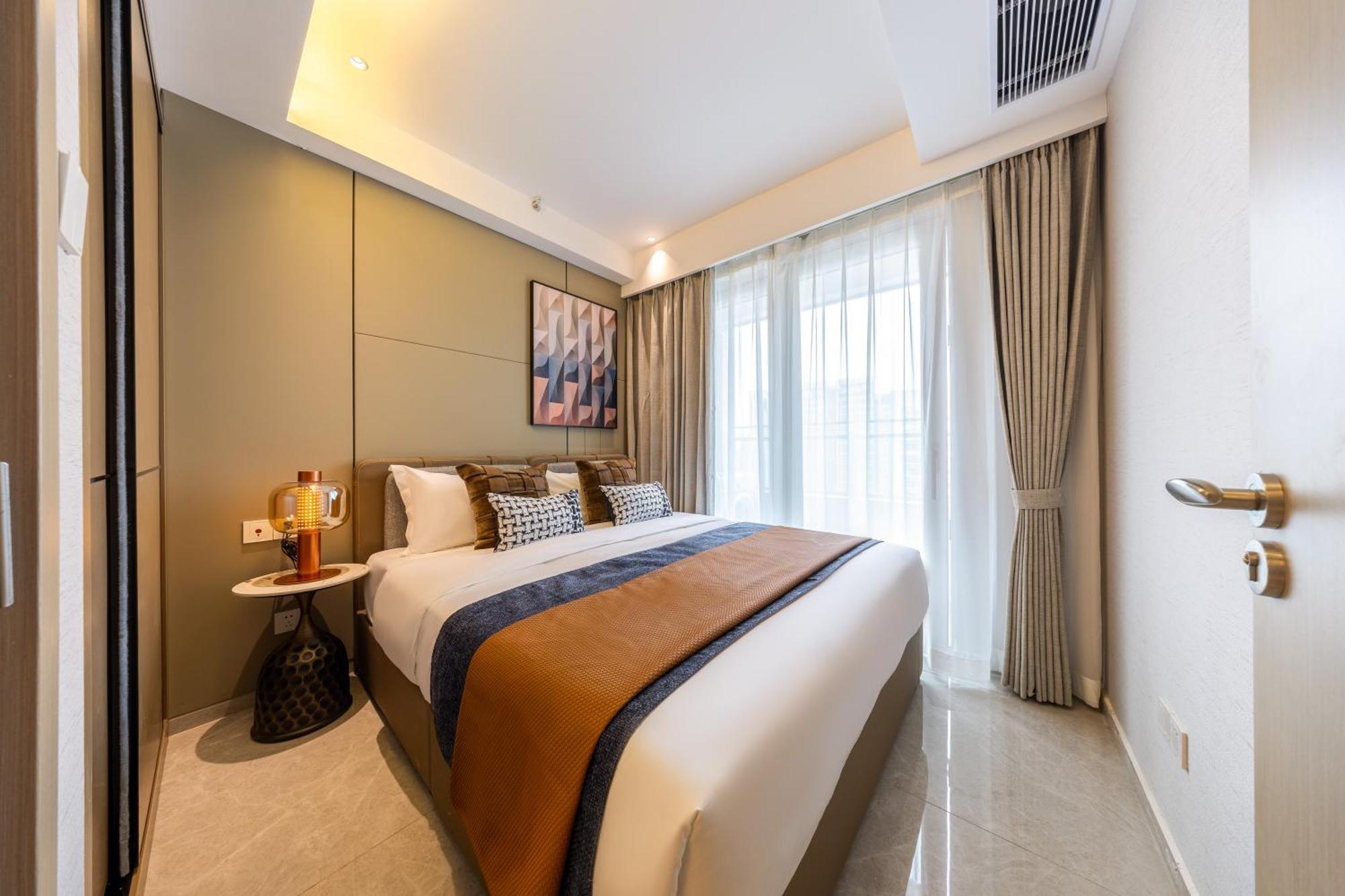 Boruisi Video And Audio Light House - Shenzhen Convention And Exhibition Center Gangxia Metro Station Apart otel Dış mekan fotoğraf