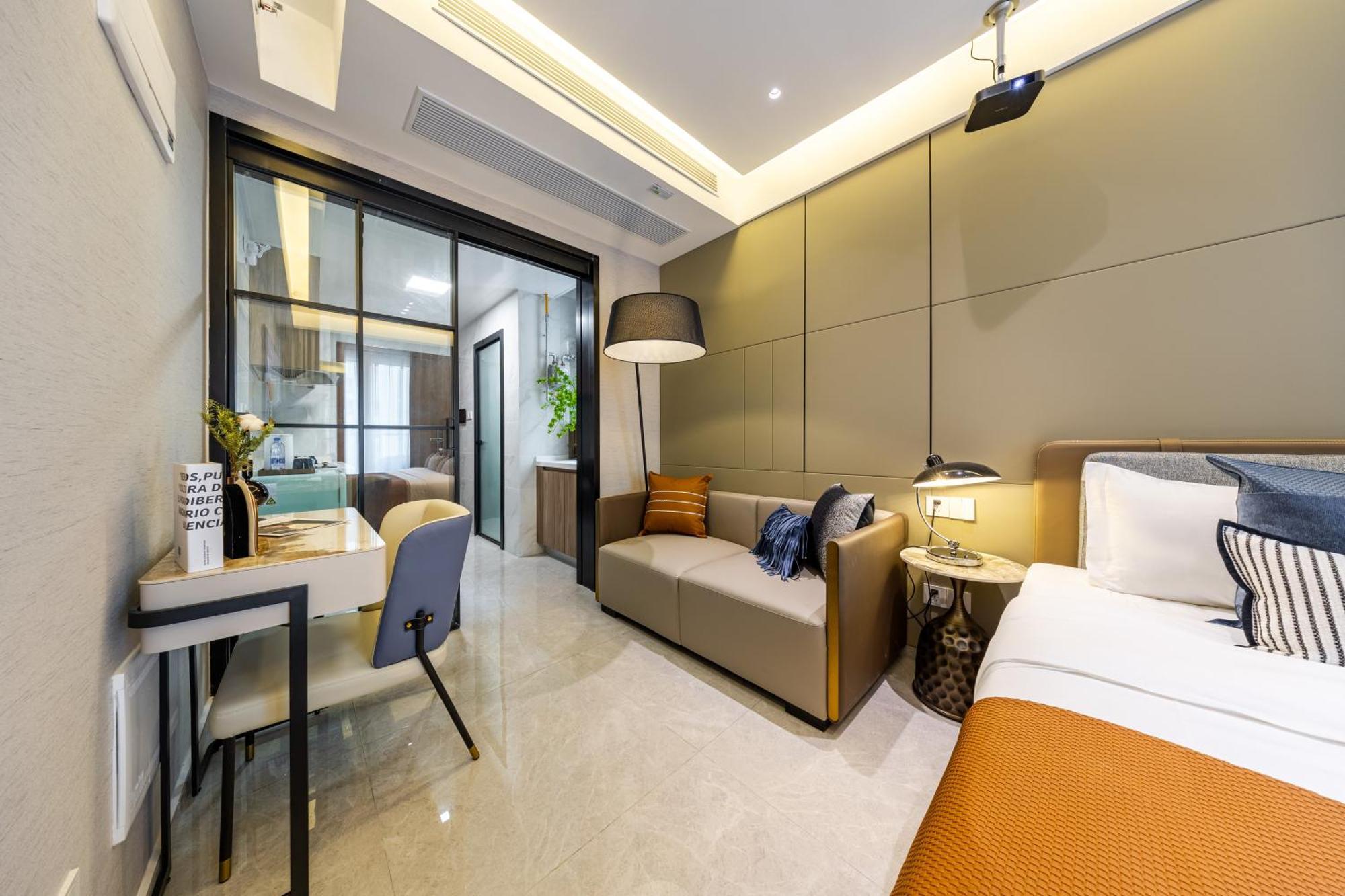 Boruisi Video And Audio Light House - Shenzhen Convention And Exhibition Center Gangxia Metro Station Apart otel Dış mekan fotoğraf